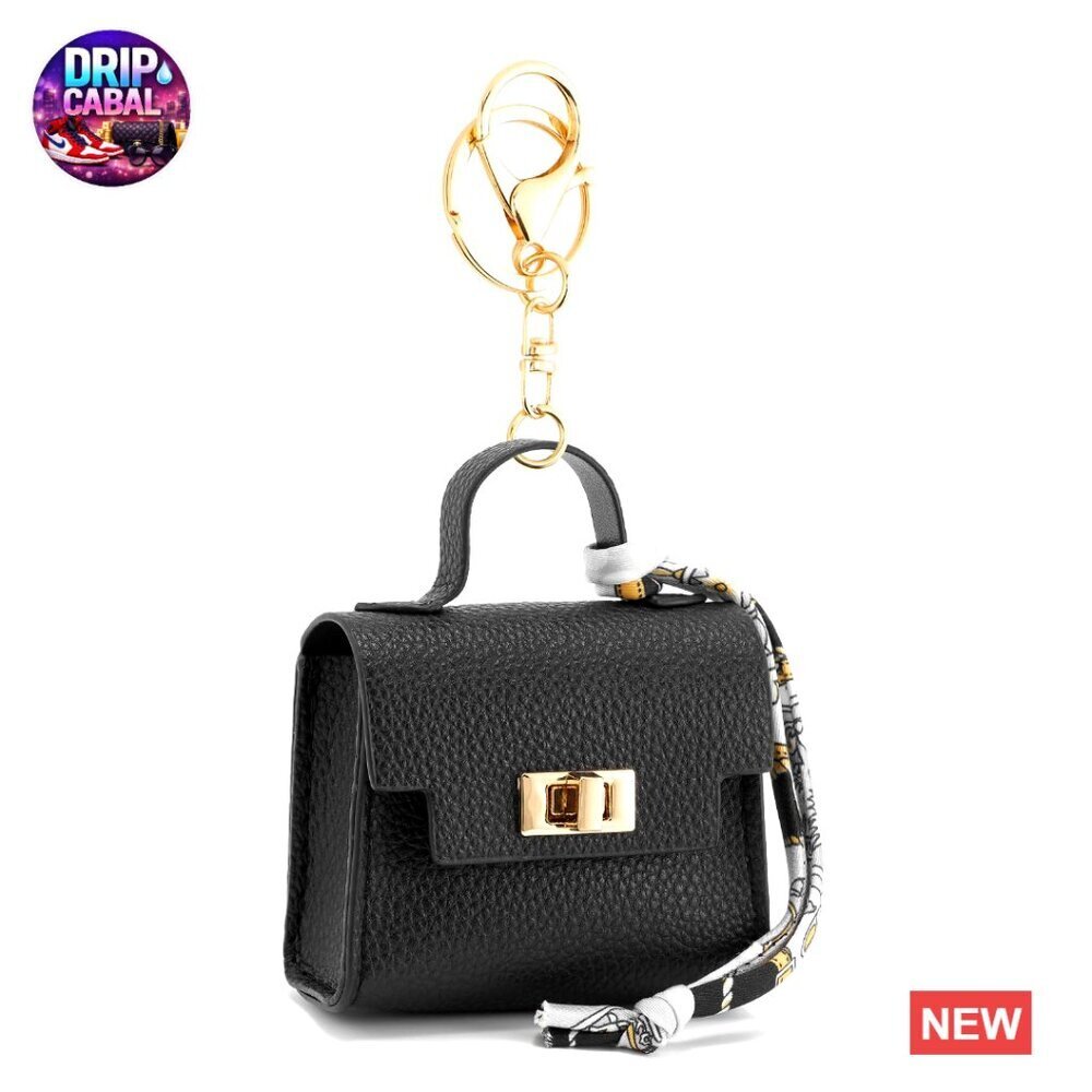 Mini Backpack Keychain Coin Purse Twist-Lock Portable Cute Travel Accessory